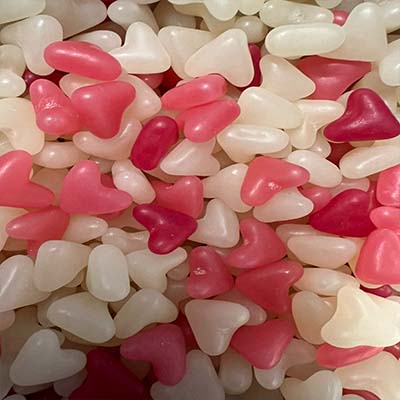 Pink & White Love Hearts